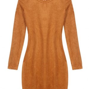 Vestido de Suede Caramelo