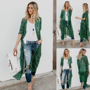 Kimono Longo Green