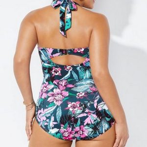 Maiô Floral Plus Size