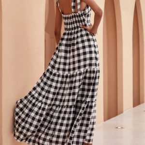 Vestido Xadrez Amarração