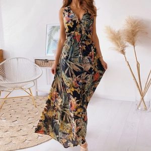 Vestido longo hot sale praia tropical