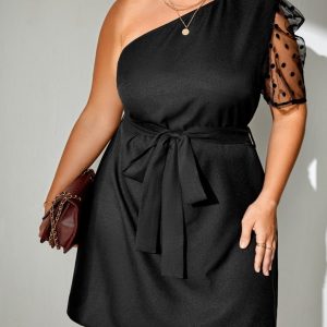 Vestido Um Ombro Só Plus Size