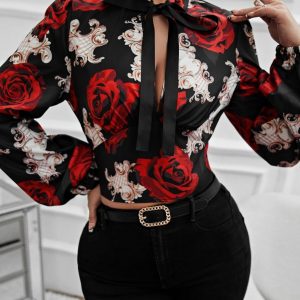 Blusa Estampada Rosas