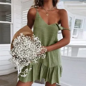 Vestido Curto Fluido